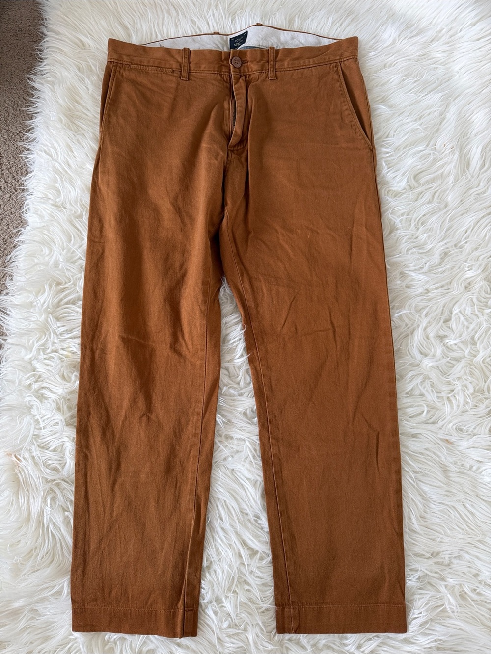 J. Crew Stretch Slim Men’s Jeans - Rust Brown
